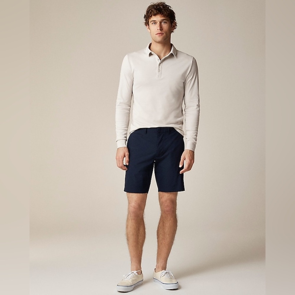 J. Crew Men's Dark Blue Flat Front Shorts